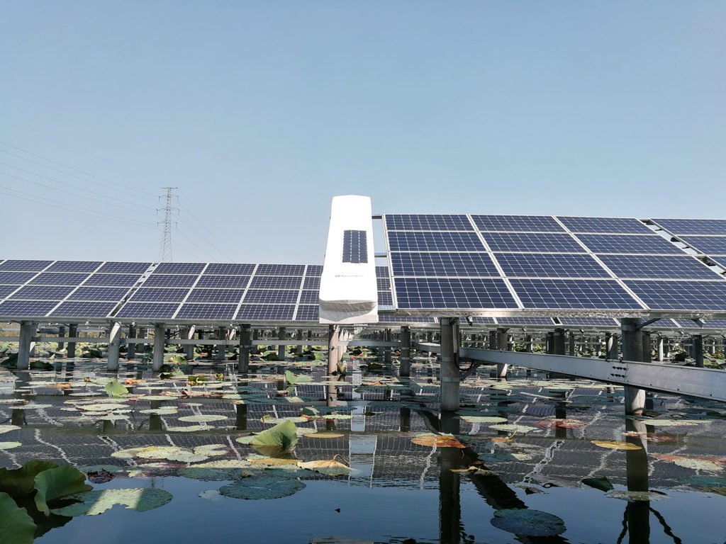 on Lake Solar Farm in WeiShan